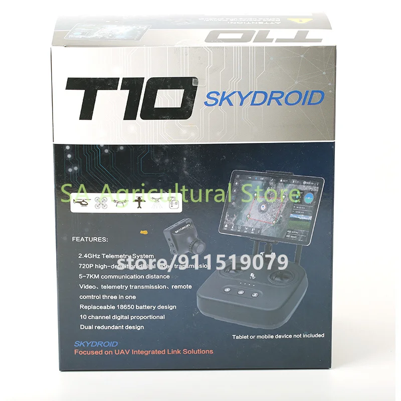 Détail de la mini caméra montée sur la télécommande Skydroid T10