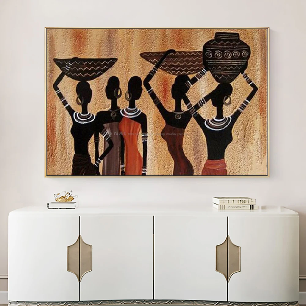 Peinture /à lhuile Africaine Animal /él/éphant Impression Toile Jupe Pantalon d/écoration Affiche Salon d/écoration de la Maison,Peinture sans Cadre,30x90cm