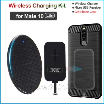ワイヤレス充電 huawei 社の名誉 20 プロチーワイヤレス充電器 + usb タイプ c 受信機アダプタギフトソフト tpu ケース名誉 20 プロ