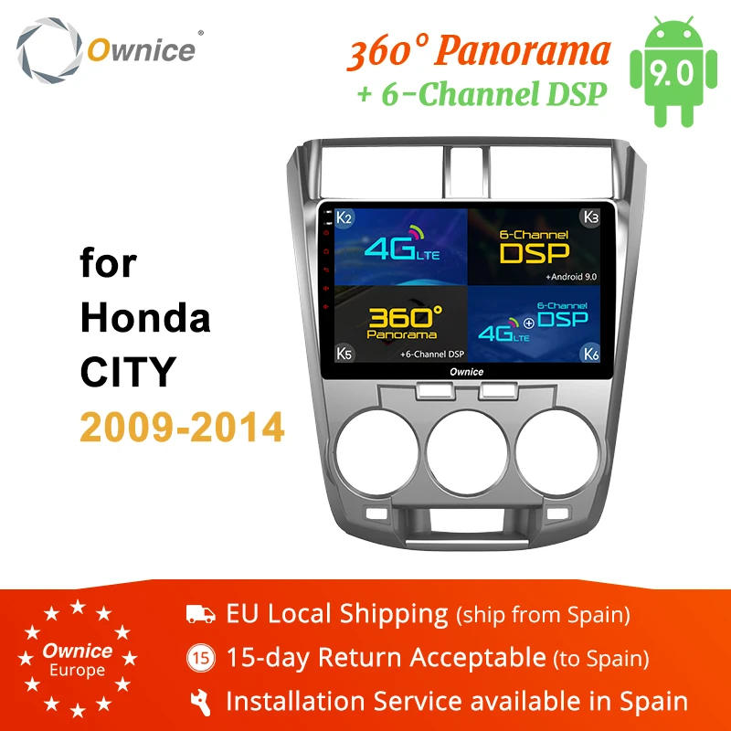 Best 10.1" Ownice K1 K2 K3 K5 K6 Android 9.0 2 Din Car Radio Player GPS DVD for Honda City 2009 2010 2011 2012 2013 2014 Octa Core 4G 0 Best 10.1" Ownice K1 K2 K3 K5 K6 Android 9.0 2 Din Car Radio Player GPS DVD for Honda City 2009 2010 2011 2012 2013 2014 Octa Core 4G 0