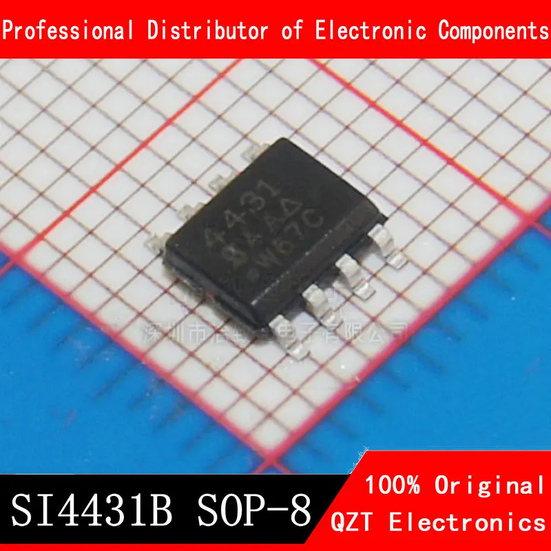 10PCS SI4431B 4431B AO4431 SOP-8 P-Channel 30V 5.7A MOS Field Effect Transistor Power management IC 1pair 12pairs lots vishay irfp240pbf irfp9240pbf audio power amplifier pair field effect transistor to 247