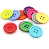 100 Pcs 9-25MM Assorted Plastic Buttons 4-Hole Round Mixed Color Durable Craft Resin Shirt Buttons Sewing Accessories DIY Crafts 5