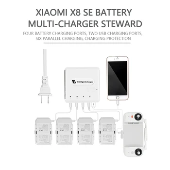 

Xiaomi FIMI X8 SE Drone Battery Charger Smart Charging Butler Remote Control 6 Way Fast Charging Accessories