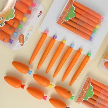 

Mohamm 6 Colors/Set Cute Radish Highlighter Pen Creative School Office Supplies Stationery