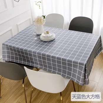

PVC Table Cloth Country Style Plaid Print Rectangle Square Table Cover Tablecloth Home Textile Home Kitchen Decoration