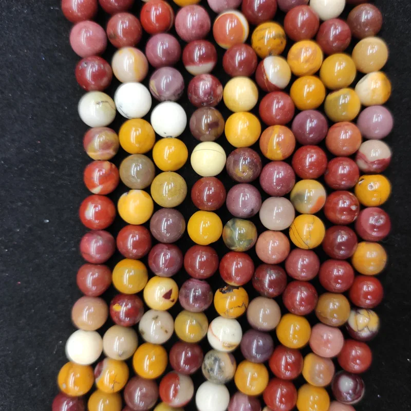 Factory sell Natural Stone Mookaite Egg Yolk Loose Beads 4 6 8 10 12MM Fit Diy Bracelet Necklace For Jewelry Making Wholesale | Украшения и