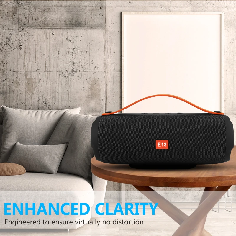 Переносная Bluetooth колонка E13 Mini беспроводная стереоколонка для телефона радио