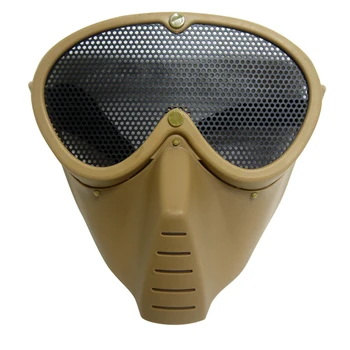 

1x Full Face Protection Mask Metal Mesh Military Paintball Durable Protector