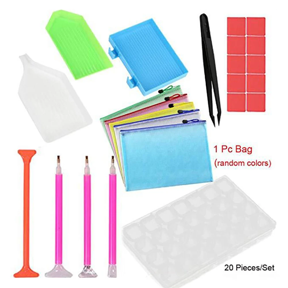 20pcs/set 5D Diamond Painting Tools Diamond Accessories Art Supplies