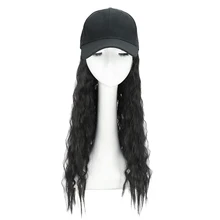 Новая горячая бейсбольная кепка с синтетическим удлинением волос длинные волосы парик шляпа для женщин YAA99