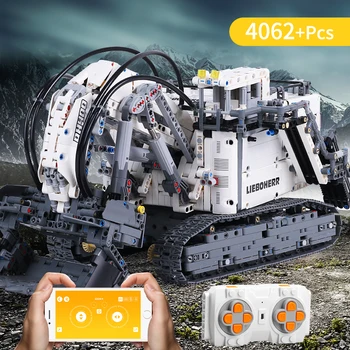 

Technic Series Liebherrs Excavator R 9800 APP Remote Control Truck MOC-1874 Model Building Blocks Fit Lepining 42100 Bricks Toys