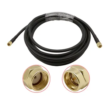 

SMA Extension Cable RP SMA Male Plug to SMA Male Plug RF Coaxial Connector Pigtail Antenna Extension Wire RG58 LMR195 LMR200