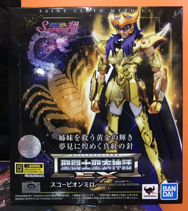 PrettyAngel Подлинная BANDAI SPIRITS Saint Cloth Myth EX Seiya Scorpio Milo Saintia Sho цветная фигурка|Игровые