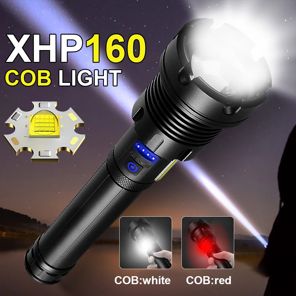 UK Long Range Rechargeable Flashlight 1000000 Lumens Torch High Power LED Police 