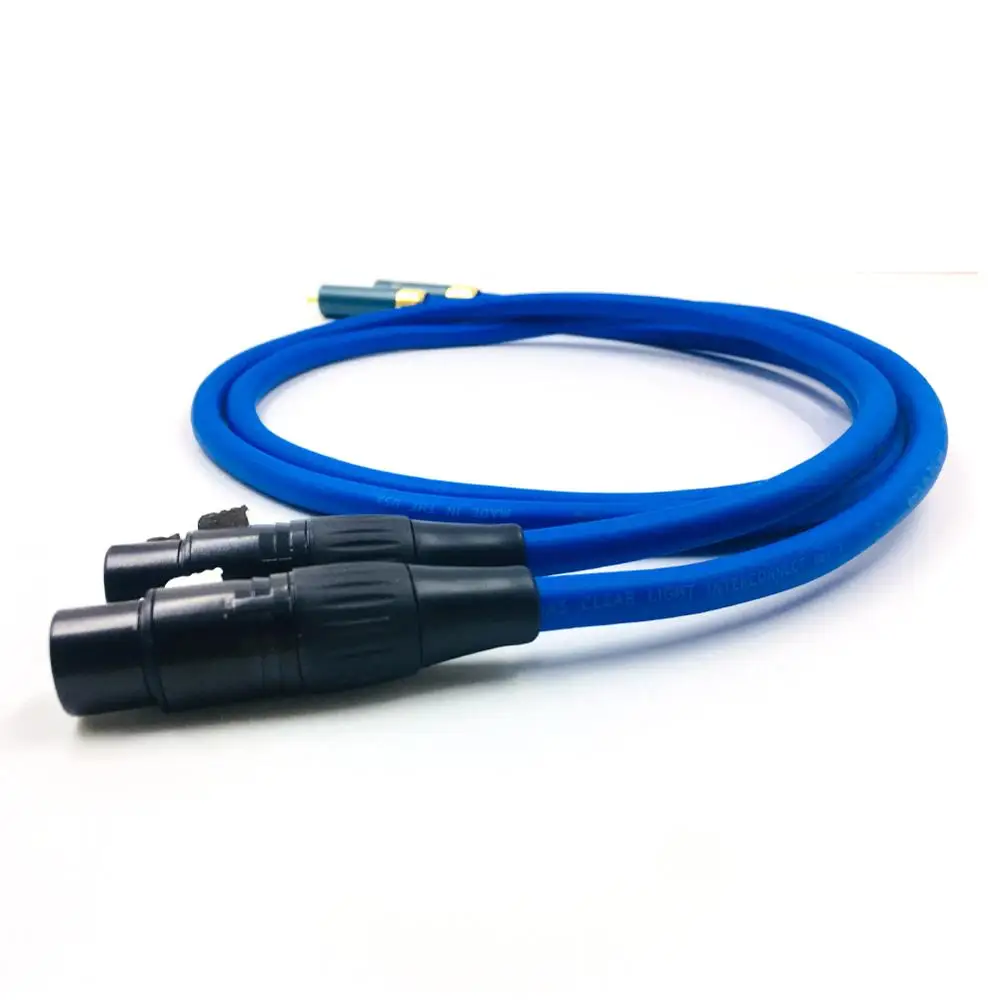 Pair Cradas cross OCC XLR Female to RCA male Cable Dual 3 Pin Male plug Audio | Электроника