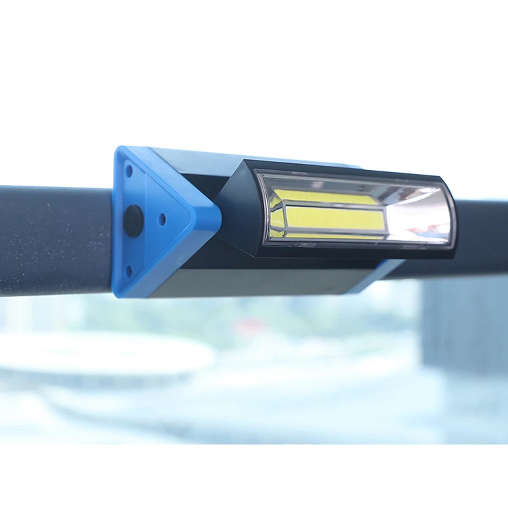COB LED Camping Emergency Light Lantern 3AA Pocket Flashlight Torch Magnet Work Light 180&deg; Inspection Lamp