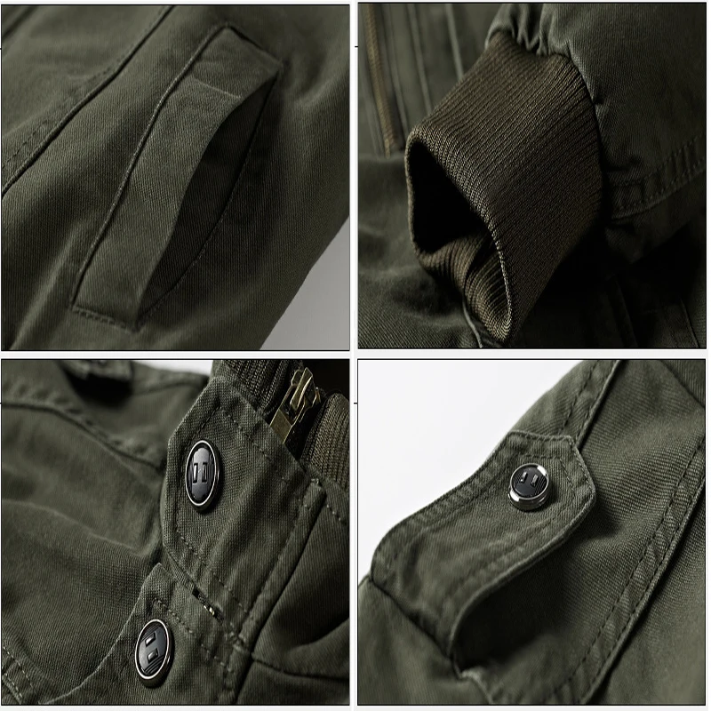 men`s Autumn Winter 100% Cotton Military Tactical windbreakers Jacket men Plus Size 5XL 6XL Bomber