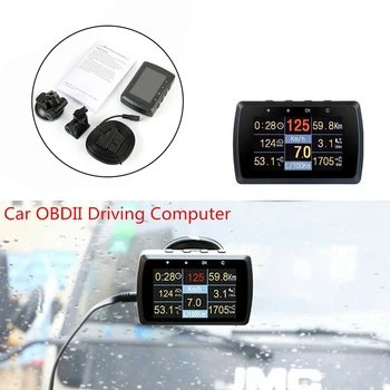 

Multi Functional Smart Car OBD HUD Digital Meter Fault Code Alarm Display Car HUD Head-Up Display High Definition LCD Sn