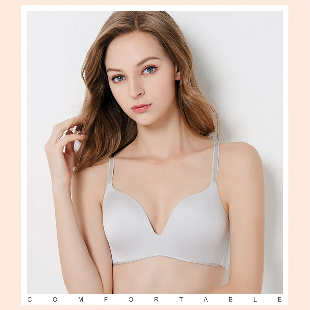 

Perfering Push Up Bra Comfotable Wire Free For Women Brassiere Lingerie Femmale Bragas Seamless Bralette A B Black 70 75 80 85