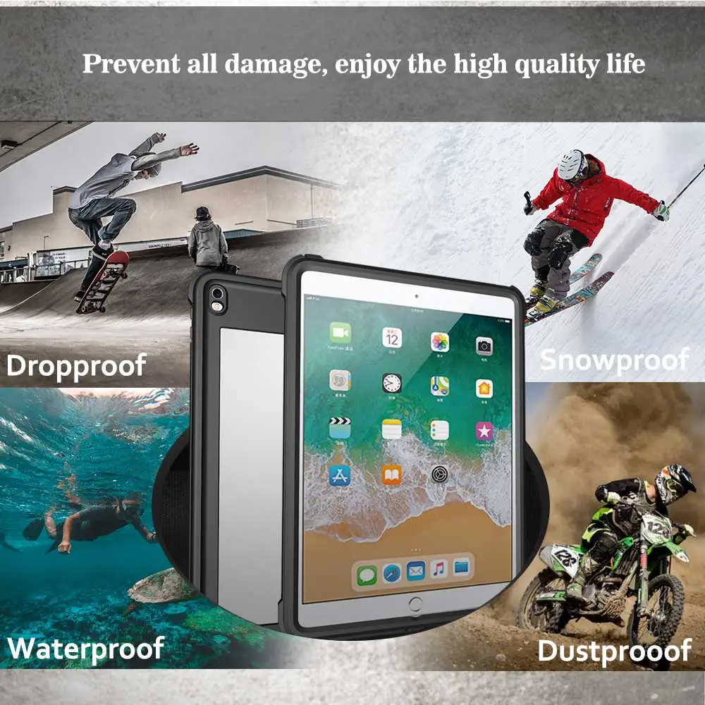 Caso à prova dwaterproof água para ipad