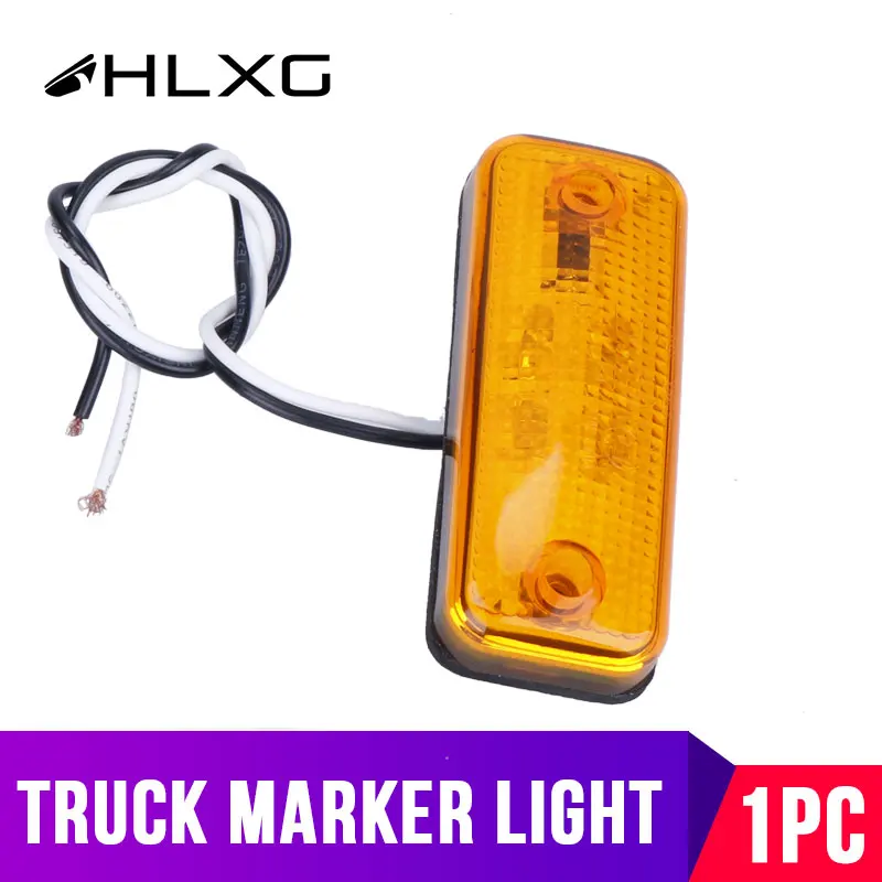 

DRL LED Strobe Side Marker Lights Caravan 12V 24V Indicator Lamp for Truck Trailer Lorry Wagon Amber Daytime Running Lights 1PC