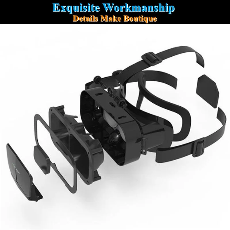 Óculos Imax vr Caixa de Realidade Virtual 3d Capacete Google Papelão Joystick Correspondência Original Smartphone 4.77 G10 - Image 5