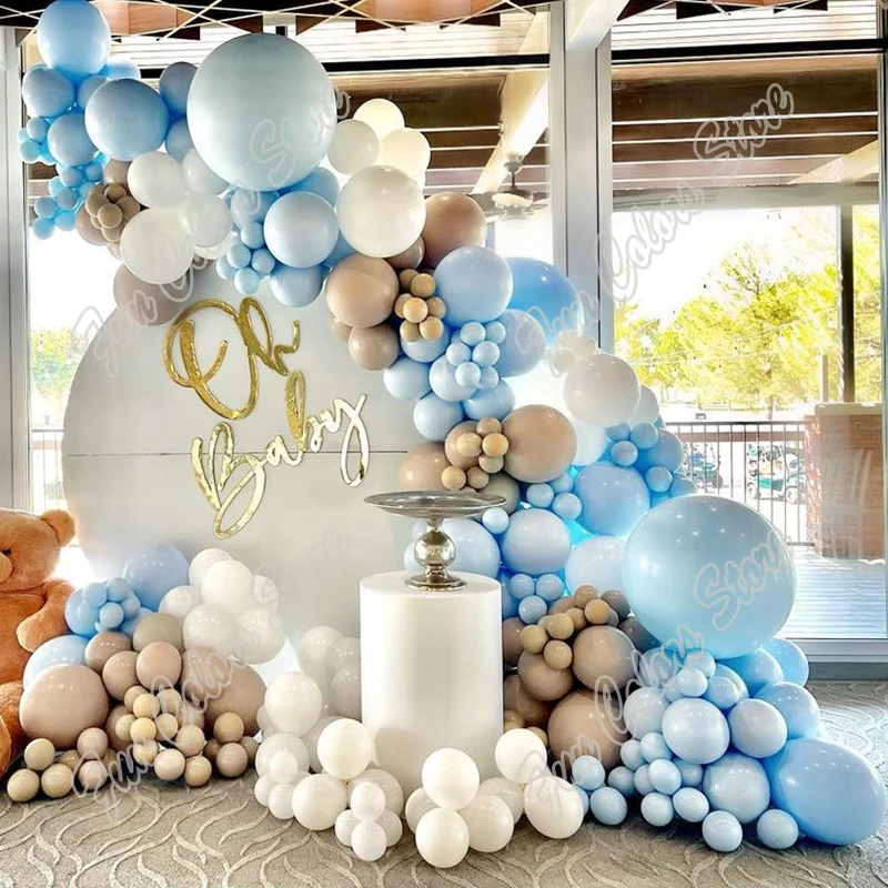 

228pcs/set Retro Double Apricot Color Balloon Balloons Garland Arch Kit Latex Birthday Decor Wedding Party Balloons Decoration