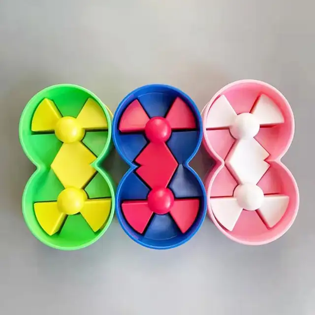 Hot Fidget Reliver Stress Toy Decompress Glass Marbles Balls Charms Clear Pinball Machine Desk Rotating Toys Adult Children Gift 4