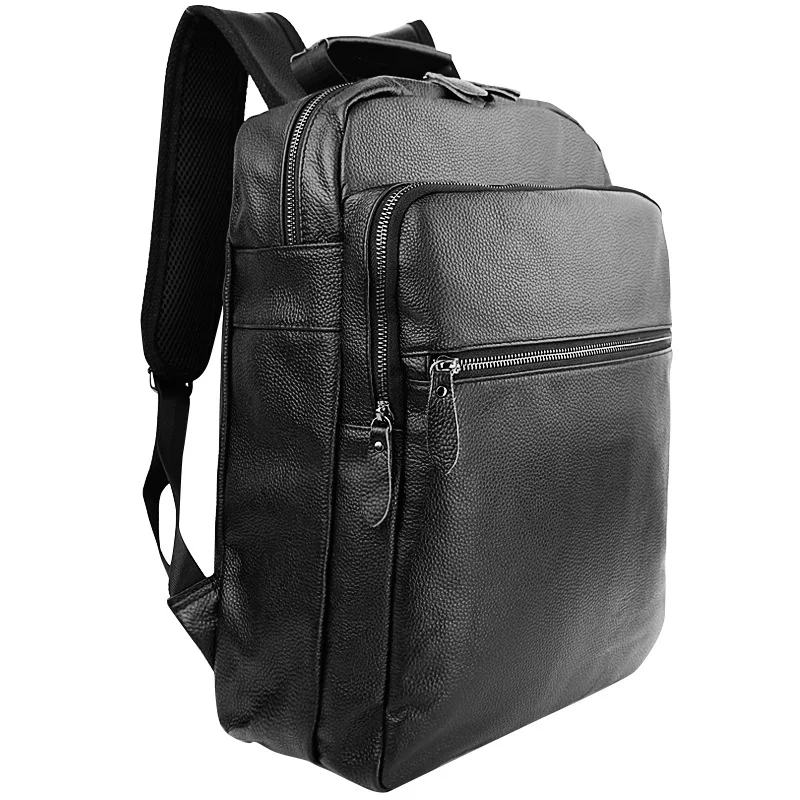 

Men's Leather Casual Backpack Men's Backpack Simple Backpack