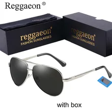 Reggaeon поляризованные брендовые дизайнерские солнцезащитные очки мужские высокого качества uv400 большая оправа Oculos De Sol очки для вождения, для рыбалки