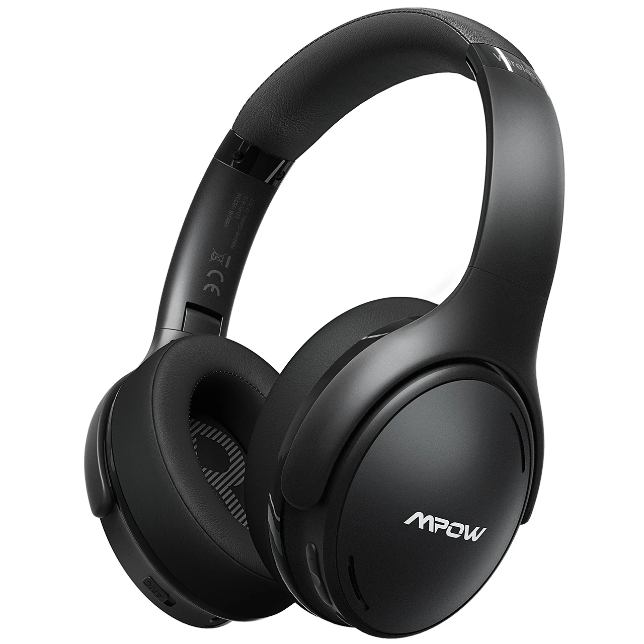 Mpow h19 ipo bluetooth 5.0 active noise cancelling headphones lightweight wireless headset cvc 8.0 mic 30hrs playing fast charge