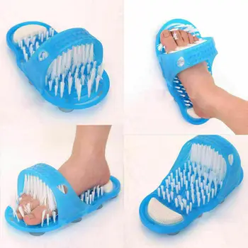 

Practical Exfoliating Bathroom Foot Massage Slippers Relax Leg Muscles Health Slippers Soft Bristles Promote Blood Circulation