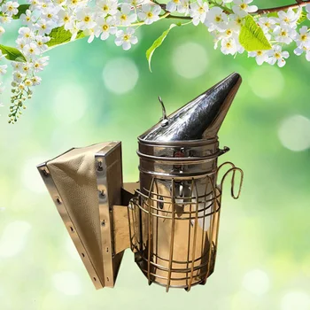 

Beekeeping Hive Smoker Sharp Nozzle Smoke Sprayer Stainless Steel Manual Bee Smoke Srapying Tool Smoke Transmitter