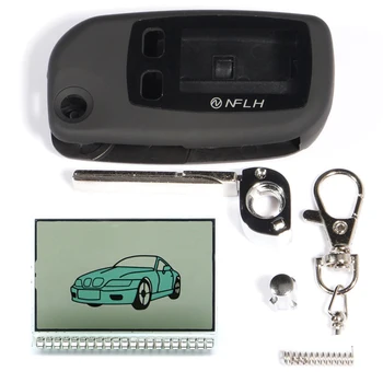 

New uncut case for Tomahawk TW9020 TW9030 uncut blade fob case folding car flip remote + TW-9030 LCD display TW-9020