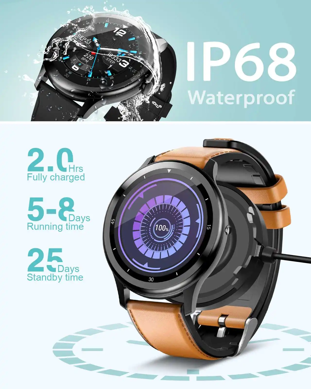 ELEGIANT reloj inteligente C530 para hombre y mujer, pulsera con Monitor de  ritmo cardíaco, deportivo, resistente al agua|Relojes inteligentes| -  AliExpress