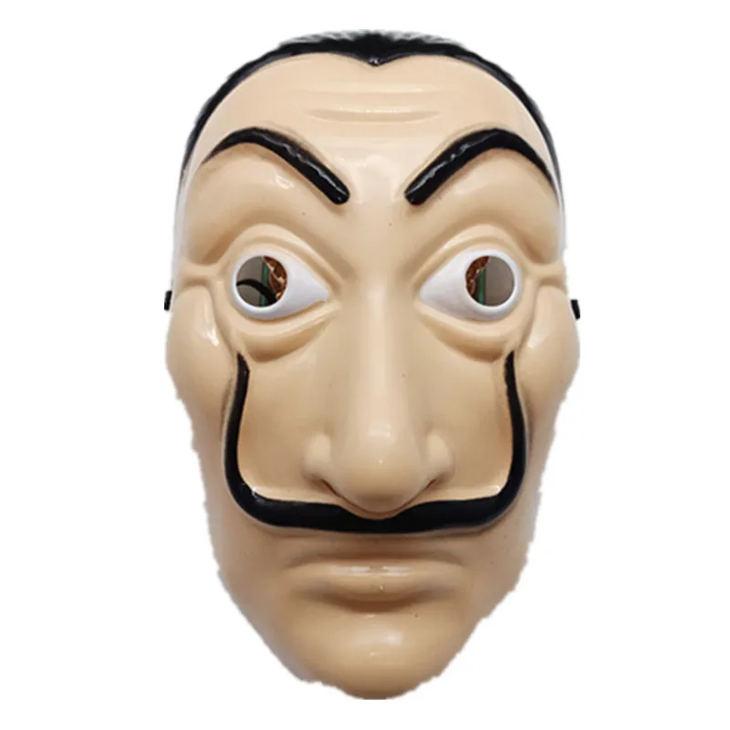 Dali пластиковая маска бумажный дом La Casa De Papel Косплей украшения маскарад Хэллоуин забавные инструменты