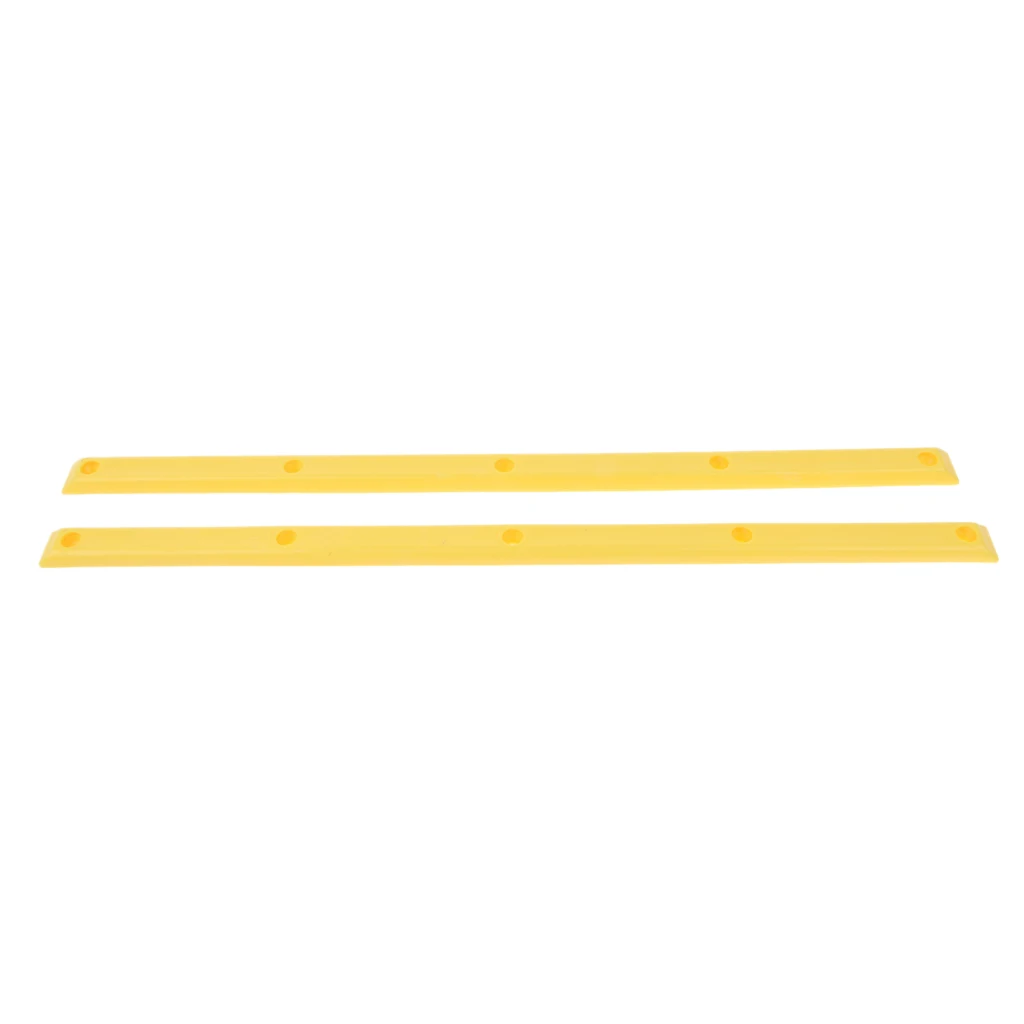 2pcs Skateboard Rails With 10 Screws Reduce Friction Longboard Accessories