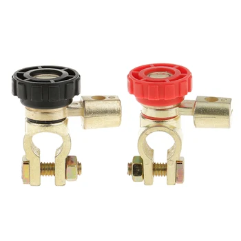 

Universal Battery Disconnect Terminal Quick Cut-off 17mm Rotary Switch Red