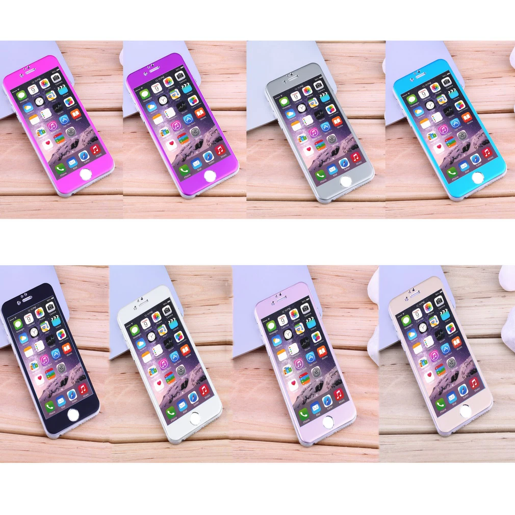 Полное покрытие экрана протектор Закаленное стекло сильная твердость против царапин титановый сплав 3D Передняя пленка для iPhone 6