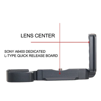 

Durable Vertical Professional Portable Photography Hollowed Aluminum Alloy Camera L Type Quick Release Plate For Sony A6400