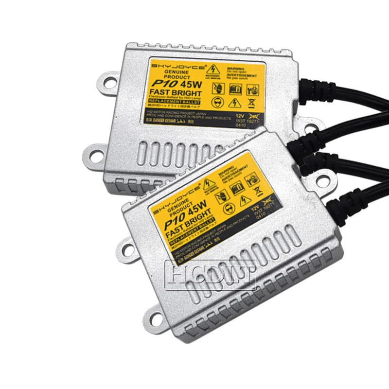 HCDLT 2PCS AC 45W Fast Start Car Light HID Xenon Ballast Blocks Ignition For H7 H1 H11 D2H Auto Headlight Kit Reactor Xenon 45W (4)