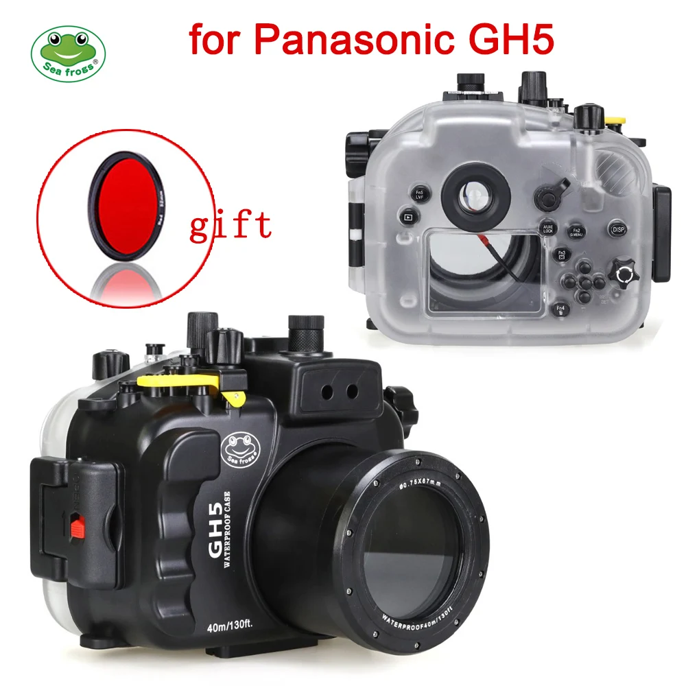 Корпус камеры Seafrogs 40 м 130 футов для Panasonic GH5 водонепроницаемый корпус подводный Защитный чехол оболочка Дайвинг сумка