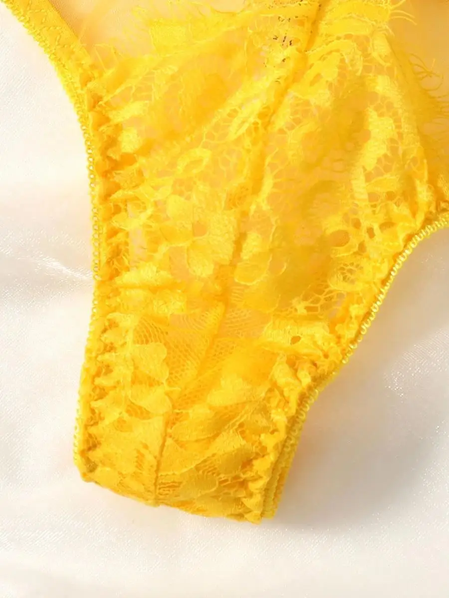 3pack Floral Lace Underwire Grater Lingerie Set