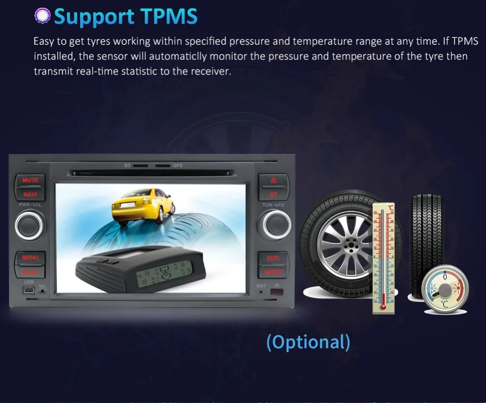 Top 2G+16 2Din Android 4 Core Car DVD Player GPS Navigation WIFI 4G for FORD connect S-Max C-max Kuga Fusion Transit Fiesta Focus II 17