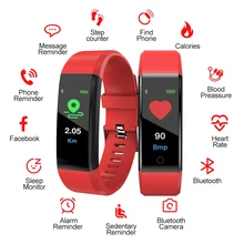 Fitness Tracker HR Activity Watch Heart Rate Monitor Waterproof Smart Bluetooth Bracelet with  Step Counter Calorie Pedometer