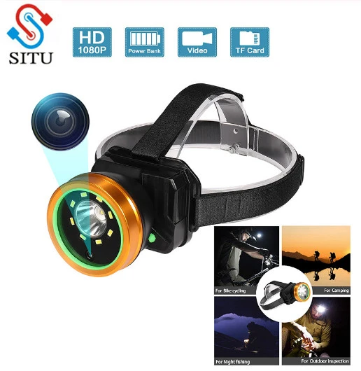 Outdoor Sports Camera With Headlamp Usb Charging Waterproof Head Mounted Sports Video Camera 1080p For Field Work Recording Mini Camcorders Aliexpress