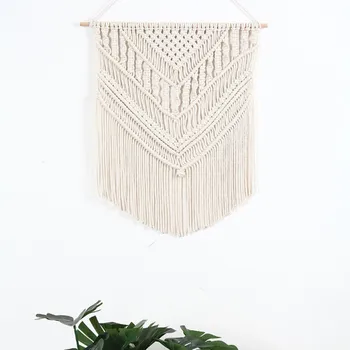 

Macrame Woven Wall Hanging Tapestry Boho Chic Home Decor Bohemian Room Geometric Tapestry Art Beautiful Dorm Decoration
