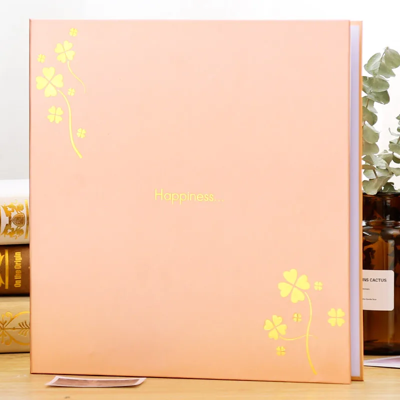 Альбом серии "сделай сам" фотоальбом тип пасты самоклеящийся Ламинирующий домик креативные пары романтическая книга подарок на день рождения - Цвет: 18inchHappiness