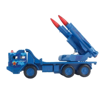 

Alloy Pull Back Simulation Missile Transport Truck with Sound and Light Children's Toy Car