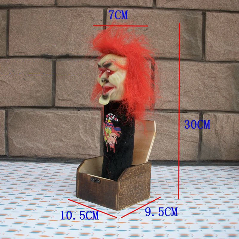 

1*Wooden Scare Box Tricky Toy Gift Prank Bizarre Freak Case Scare Box Scaring Trick Play Joke Toy Funny Scary Decoration